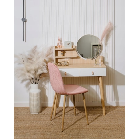 Toaletka z lustrem SCANDI kosmetyczna skandynawska