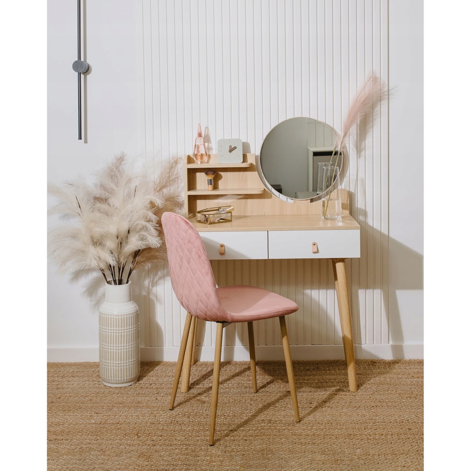 Toaletka z lustrem SCANDI kosmetyczna skandynawska