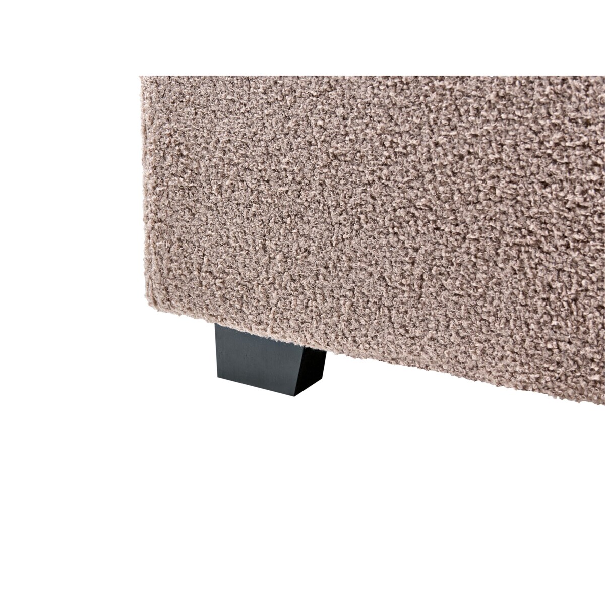 Łóżko Boucle VAUCLUSE 140 x 200 cm Beżowoszary