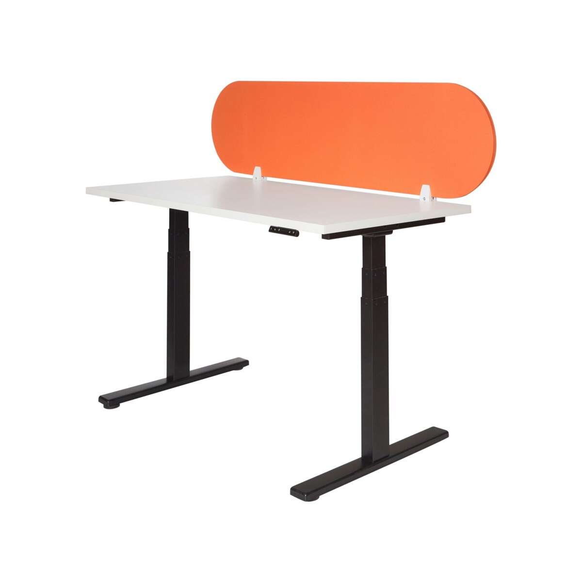 Przegroda na biurko 160 x 40 cm pomarańczowa SPARKY