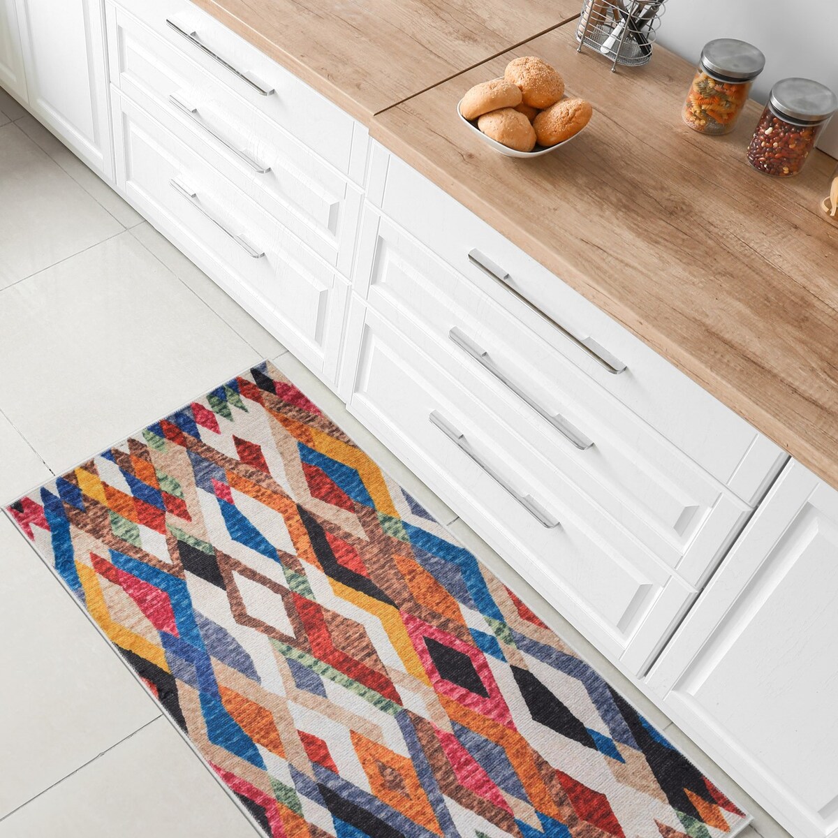 Dywan, chodnik nowoczesny geometryczny Mexico 50x120 cm e-floor wielokolorowy