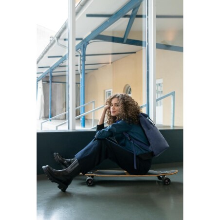 Plecak ROLLTOP BACKPACK, herringbone dark blue