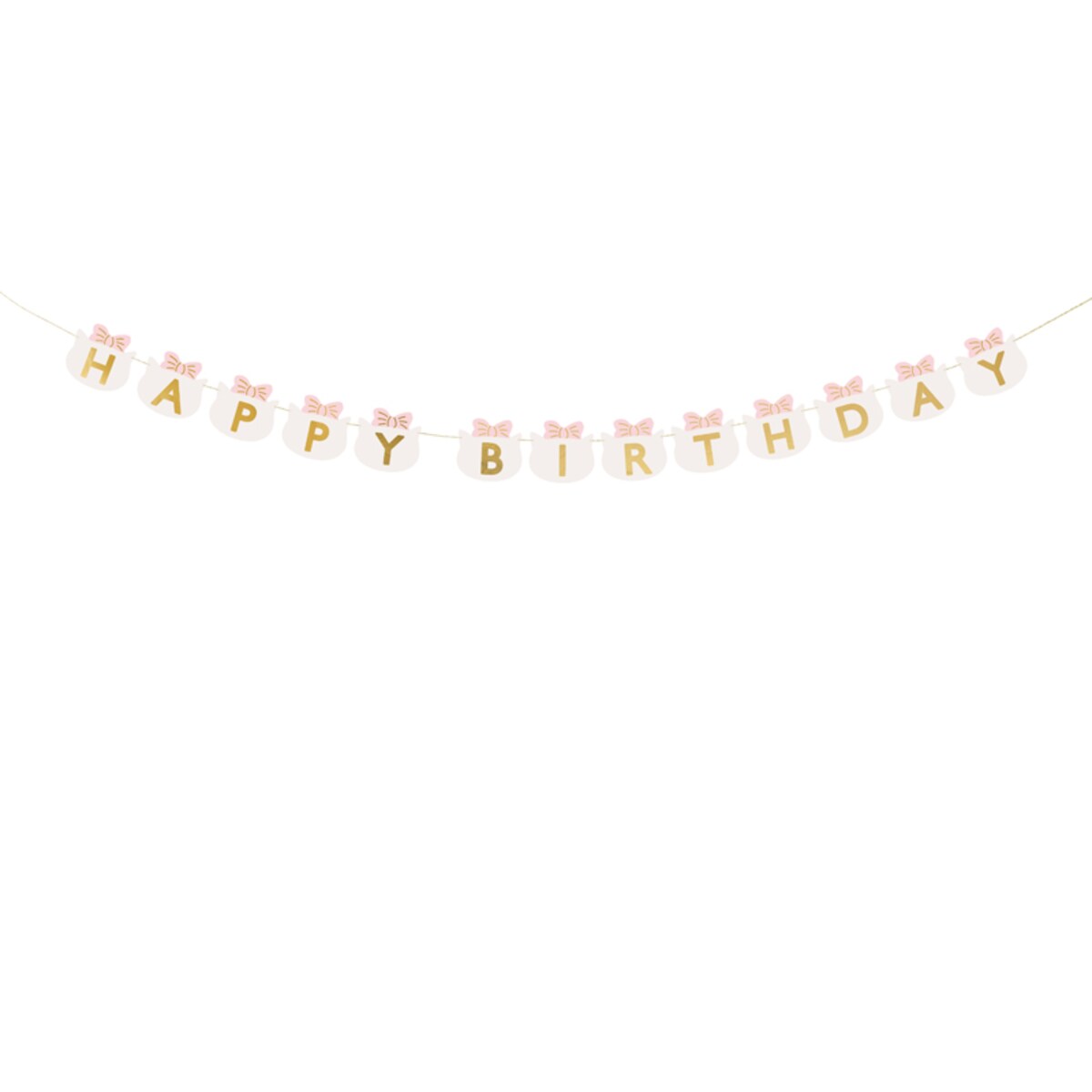 Banner Happy Birthday Kotki, 2.8 m, mix