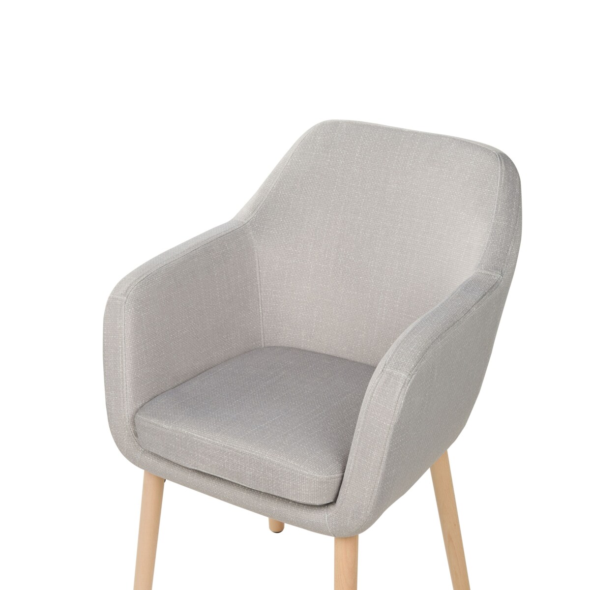 Krzesło do jadalni welurowe beżowoszare YORKVILLE II