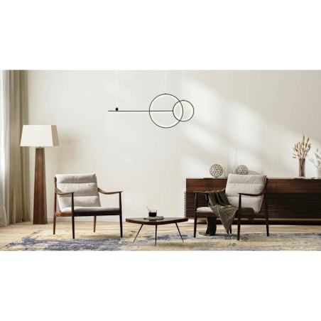 Wisząca lampa Rage MSE010100274 pierścienie LED 28W czarne