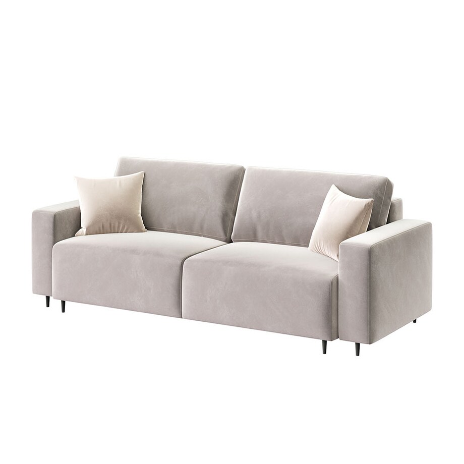 Hesto 3-osobowa rozkładana sofa - kremowa