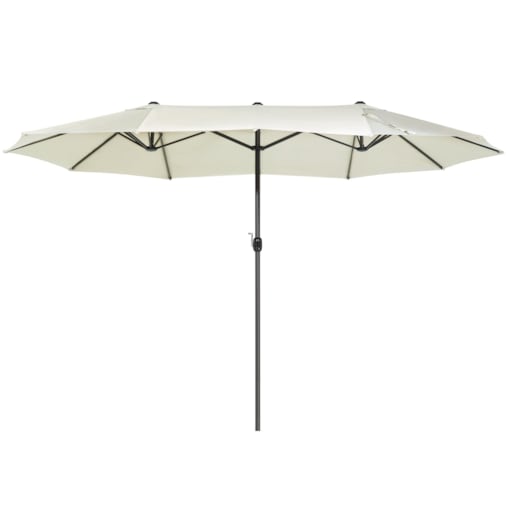 Parasol ogrodowy 270 x 460 cm beżowy SIBILLA