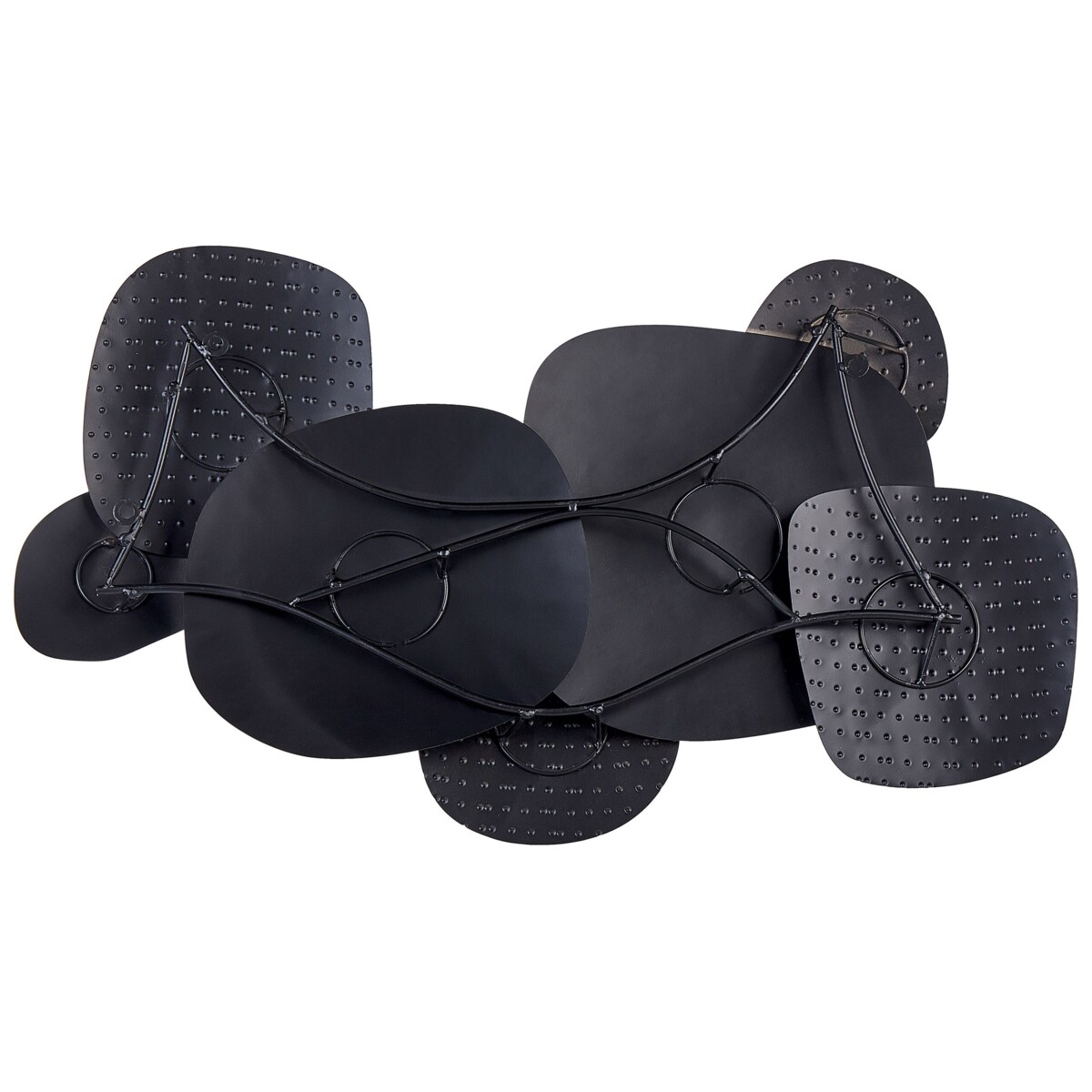 Dekoracja ścienna czarno-złota HAFNIUM