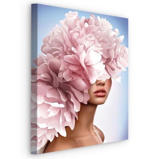 Obraz Abstrakcyjny PORTRET Kobieta 80x120cm