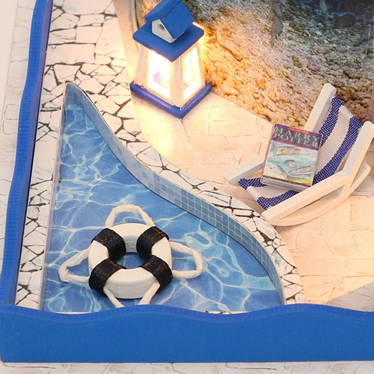 Miniaturowy domek - Greckie wakacje i szum morskich fal