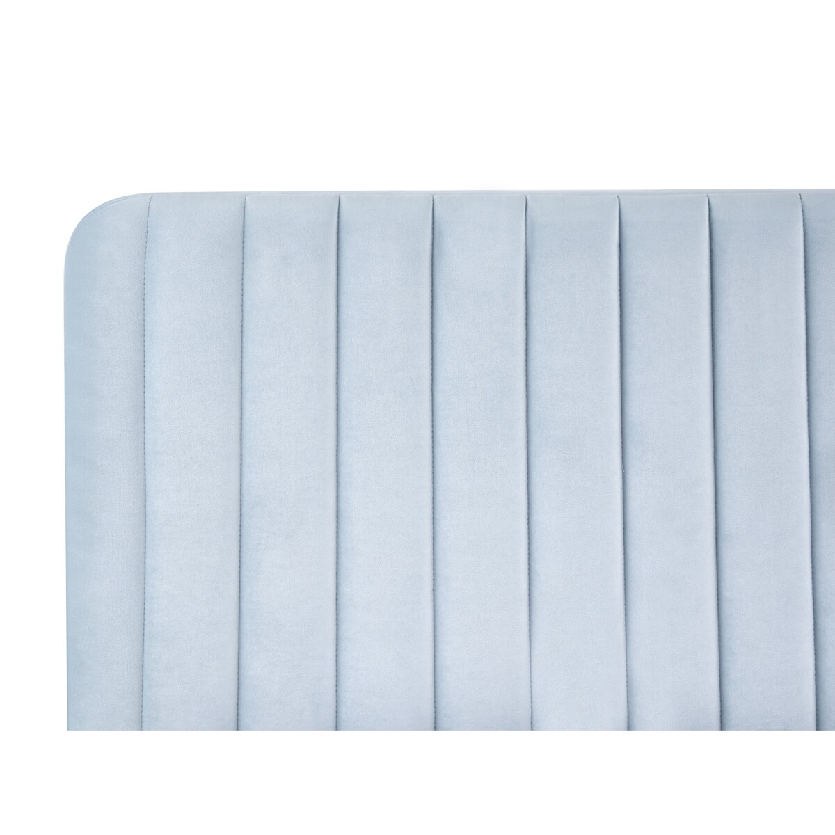 Łóżko Welur LUNAN 180 x 200 cm Błękitny