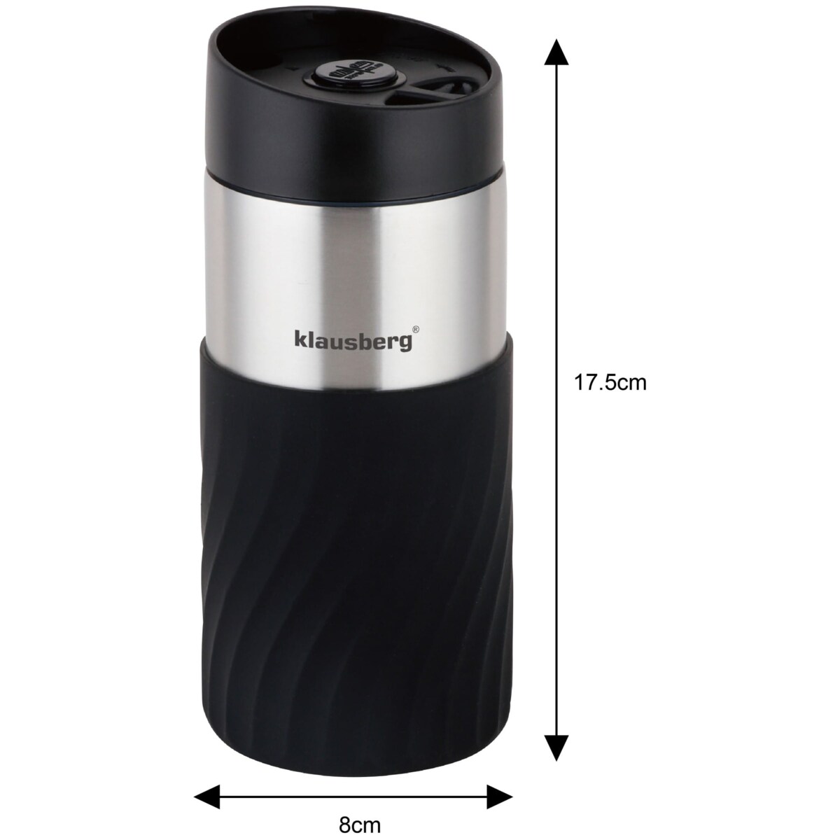 Kubek termiczny 300ml KLAUSBERG czarny