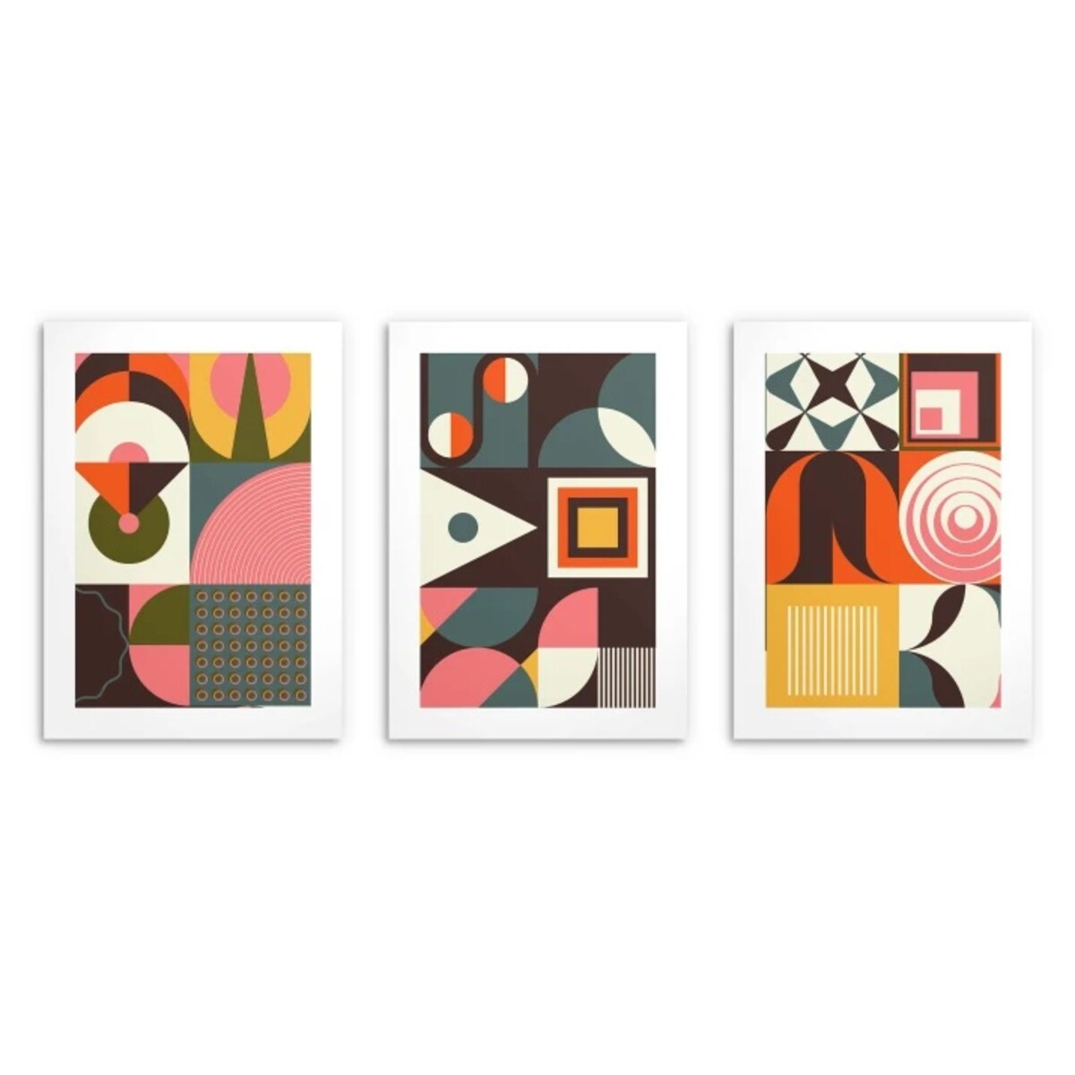 Plakaty na ścianę z ramkami Nowoczesne obrazy ścienne Geometria Abstrakcja