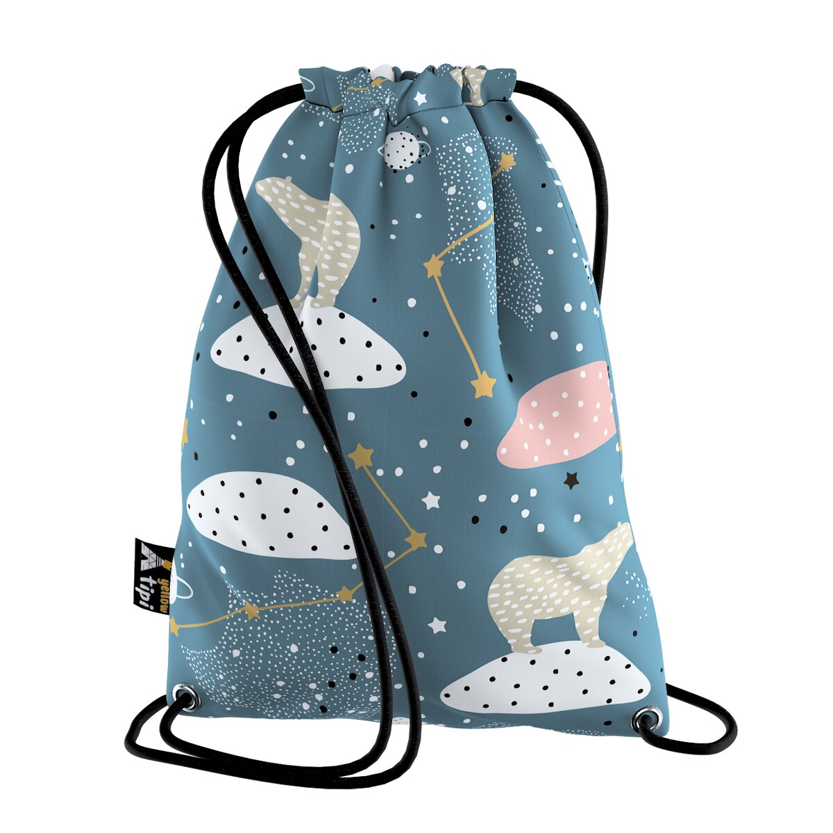 Worek plecak Kiddy, niebieski, 28x40cm, Magic Collection