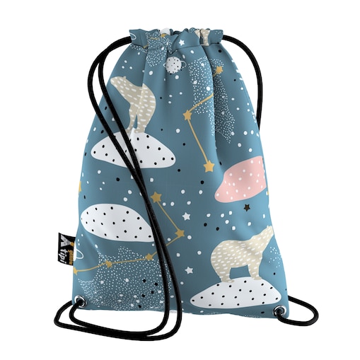 Worek plecak Kiddy, niebieski, 28x40cm, Magic Collection