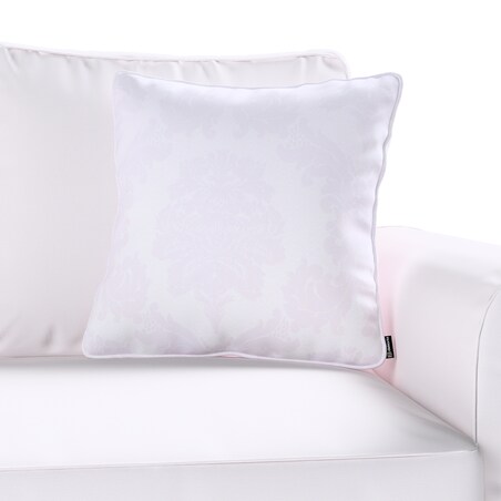 Poszewka Gabi na poduszkę 45x45 liście akantu na białym tle