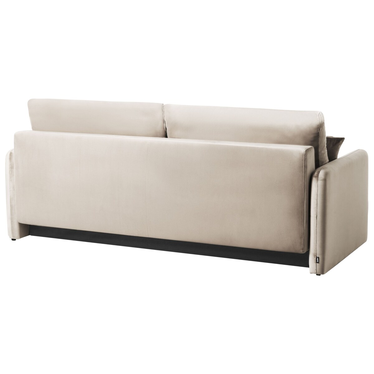 Sofa rozkładana dla 3 osób EGGE Welur Beżowoszary