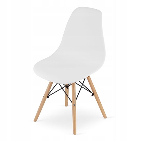 Zestaw Stół Do Jadalni Kuchni Salonu Biura Prostokątny 120X80 Dąb Sonoma + 4 Krzesła Osaka Białe