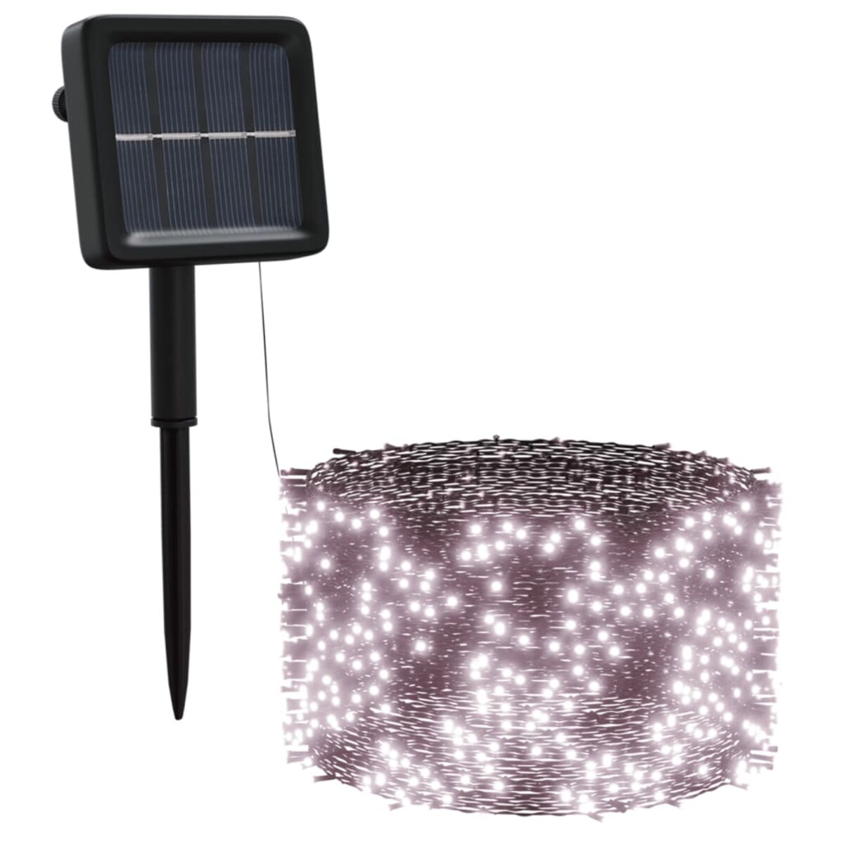 vidaXL Solarne lampki dekoracyjne, 5 szt., 5x200 LED, ciepłe białe