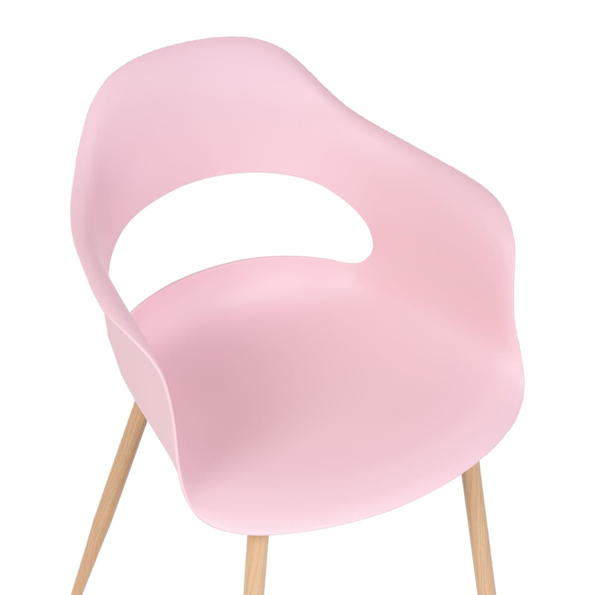 Zestaw 2 krzeseł do jadalni UTICA Różowy