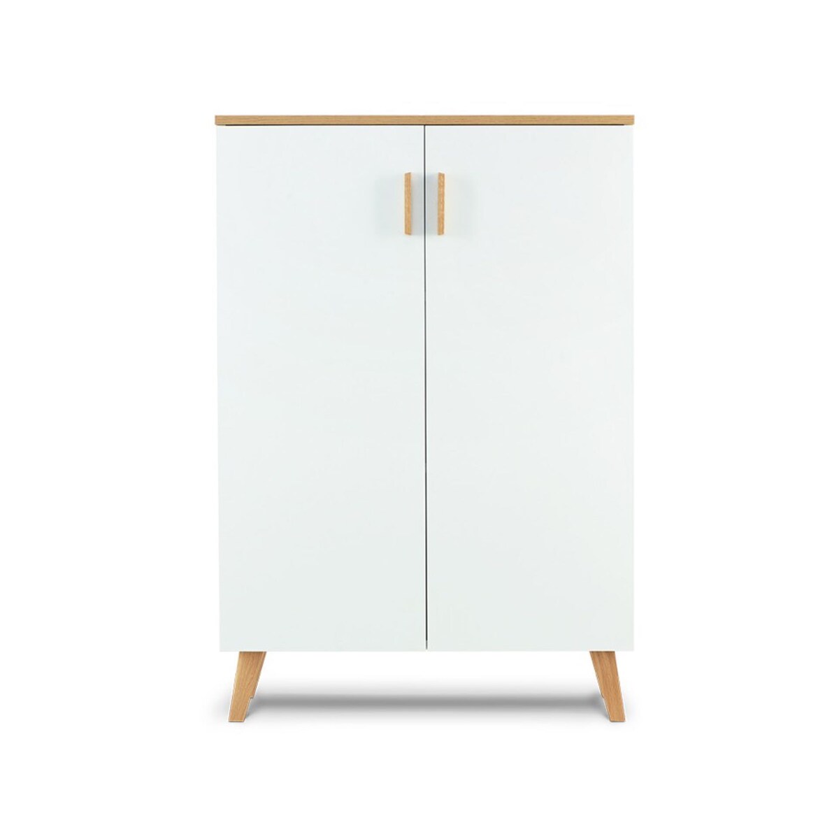 KONSIMO FRISK Biała komoda do salonu w stylu skandynawskim