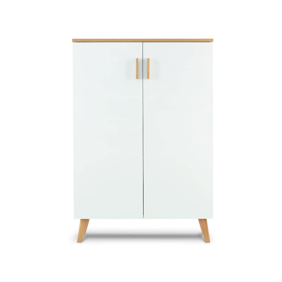 KONSIMO FRISK Biała komoda do salonu w stylu skandynawskim