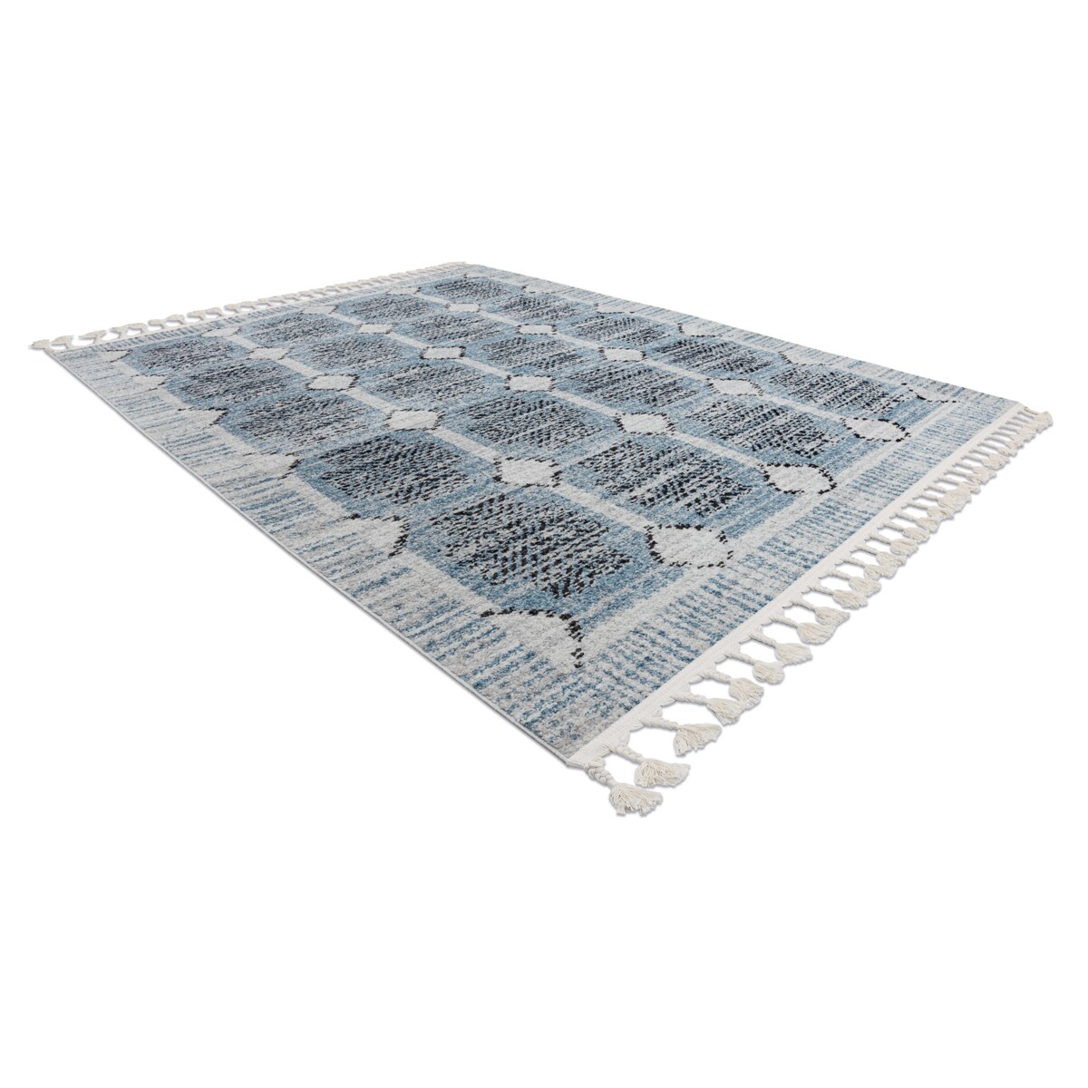 Dywan nowoczesny BELLE BR22A beż / niebieski 120x170 cm