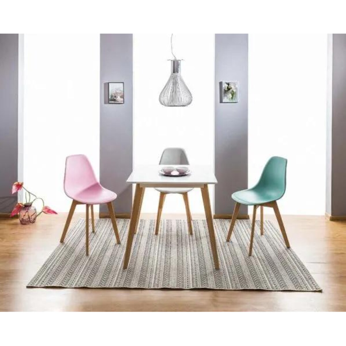 Krzesło MORIS jasno szare