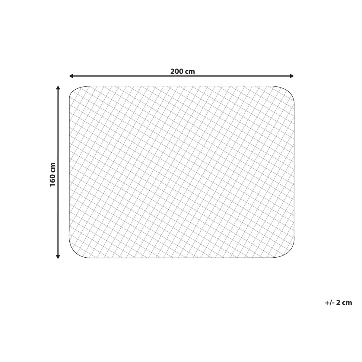 Ochraniacz na materac bawełniany 160 x 200 cm PUMORI