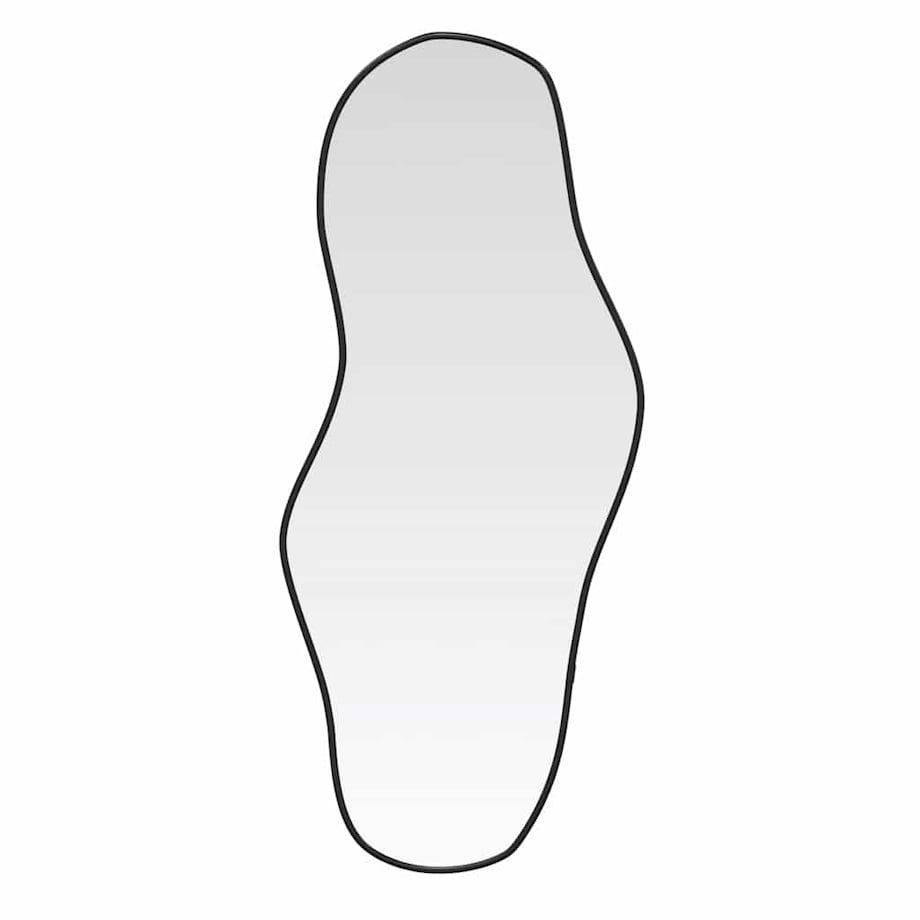 vidaXL Lustro ścienne, czarne, 90x40 cm