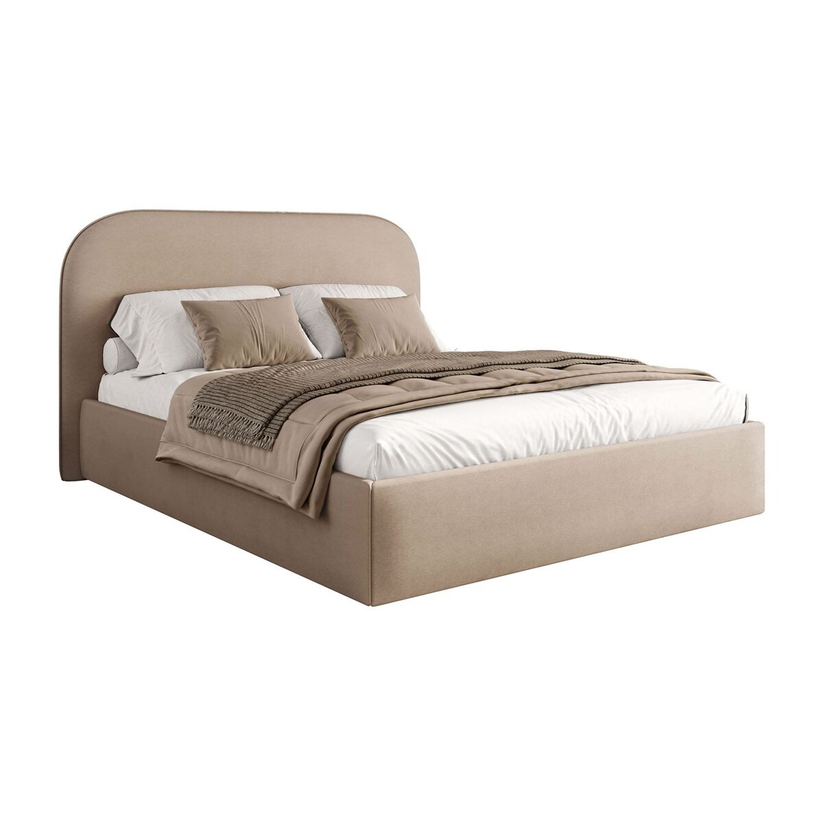 Łóżko tapicerowane OLIMPIA, pojemnik na pościel, s34, 160x200, Castel 15