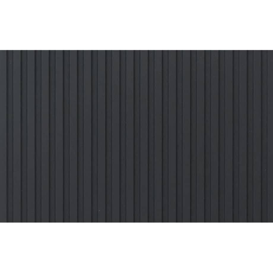 Szafa przesuwna ryflowana 200 z lustrem do przedpokoju- czarna