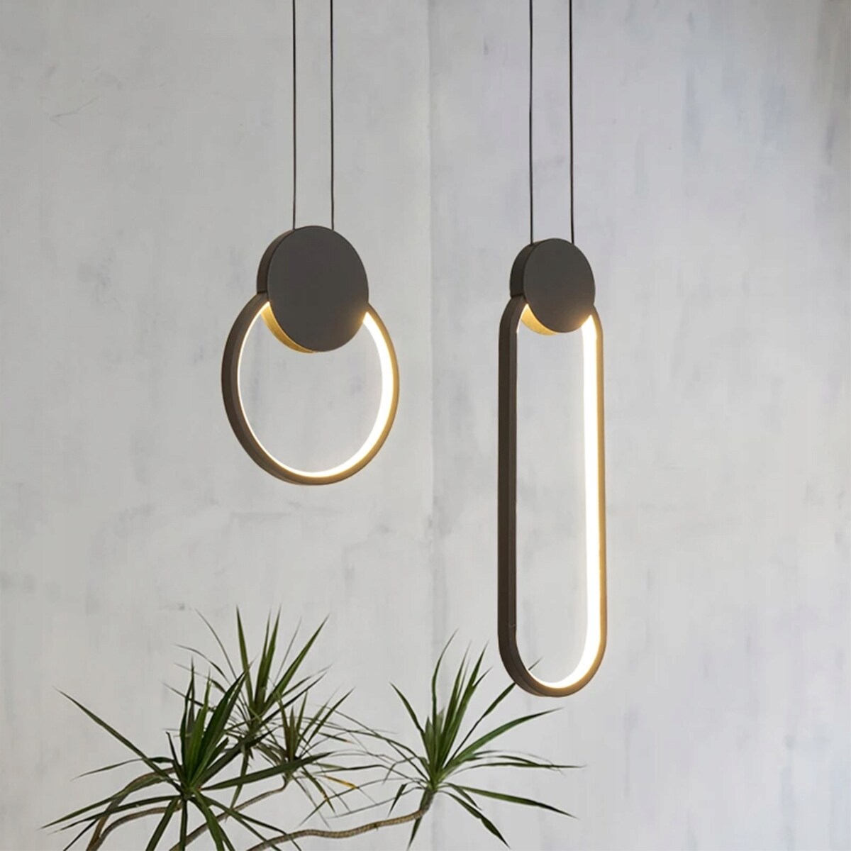 Lampa Sufitowa Wisząca Metal Black Led Czarny
