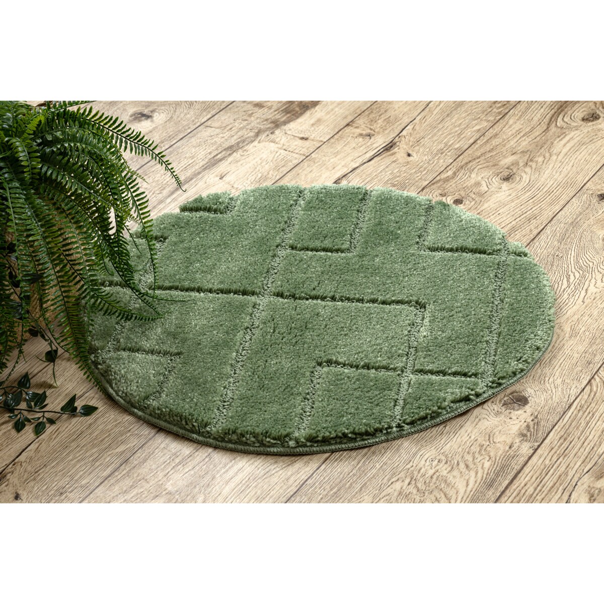 Dywan łazienkowy SUPREME koło LINES linie, koło 50 cm