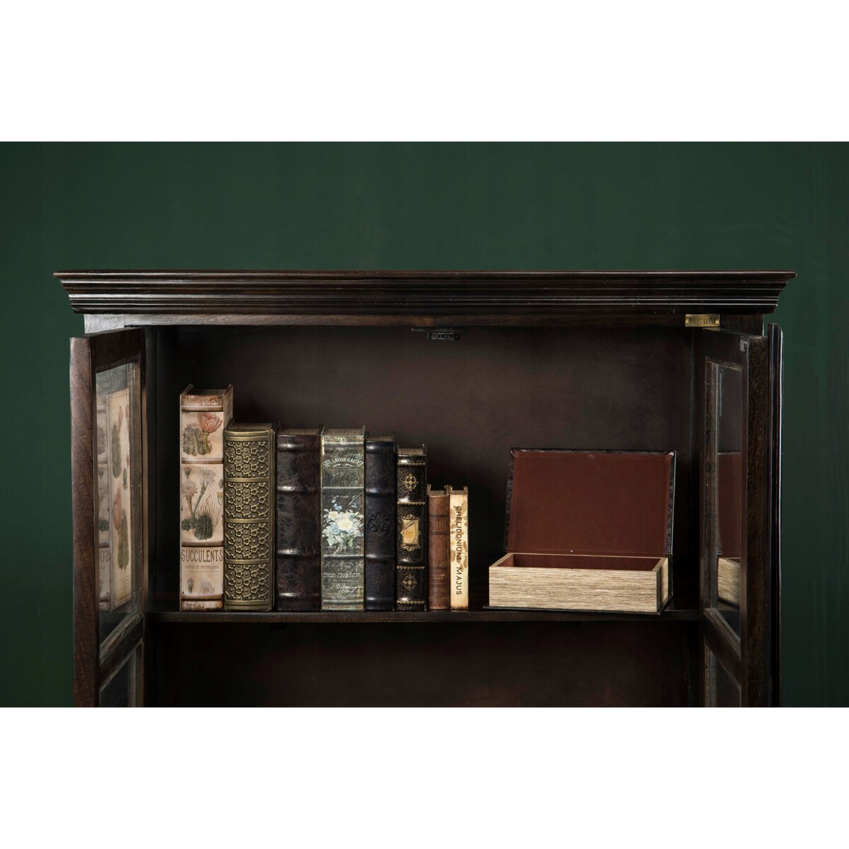 PUDEŁKO KSIĄŻKA kwiaty na biżuterię drobiazgi pojemnik organizer 17x13cm