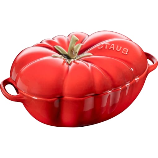 Mini Cocotte ceramiczny owalny pomidor Staub - 500 ml, Czerwony