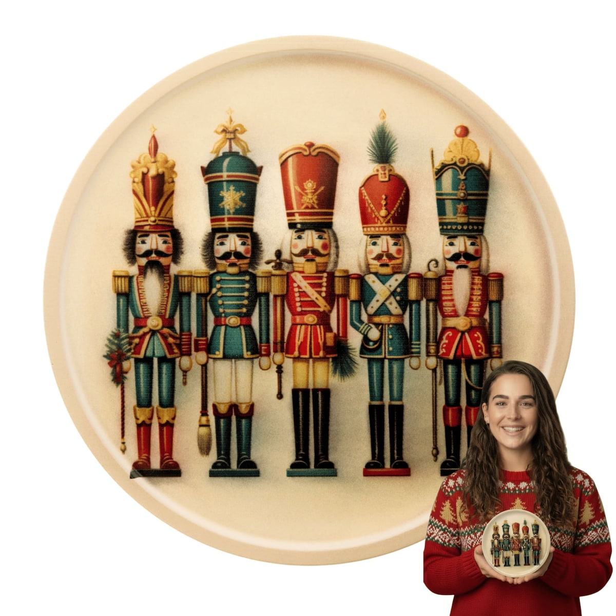 Taca świąteczna – Dziadek do Orzechów, idealna na prezent