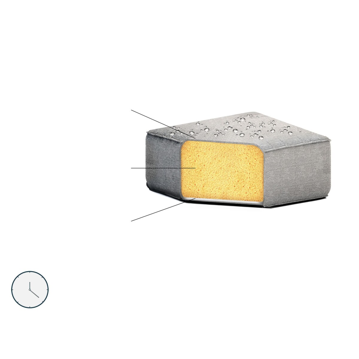 Sofa ogrodowa dla 2 osób ROVIGO Szary