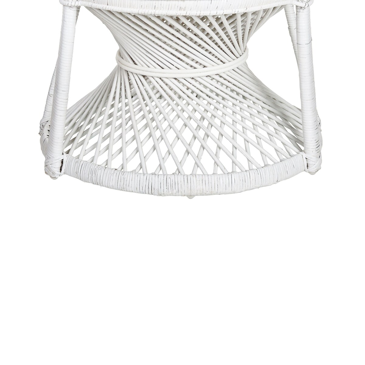 Fotel paw EMMANUELLE Rattan Biały