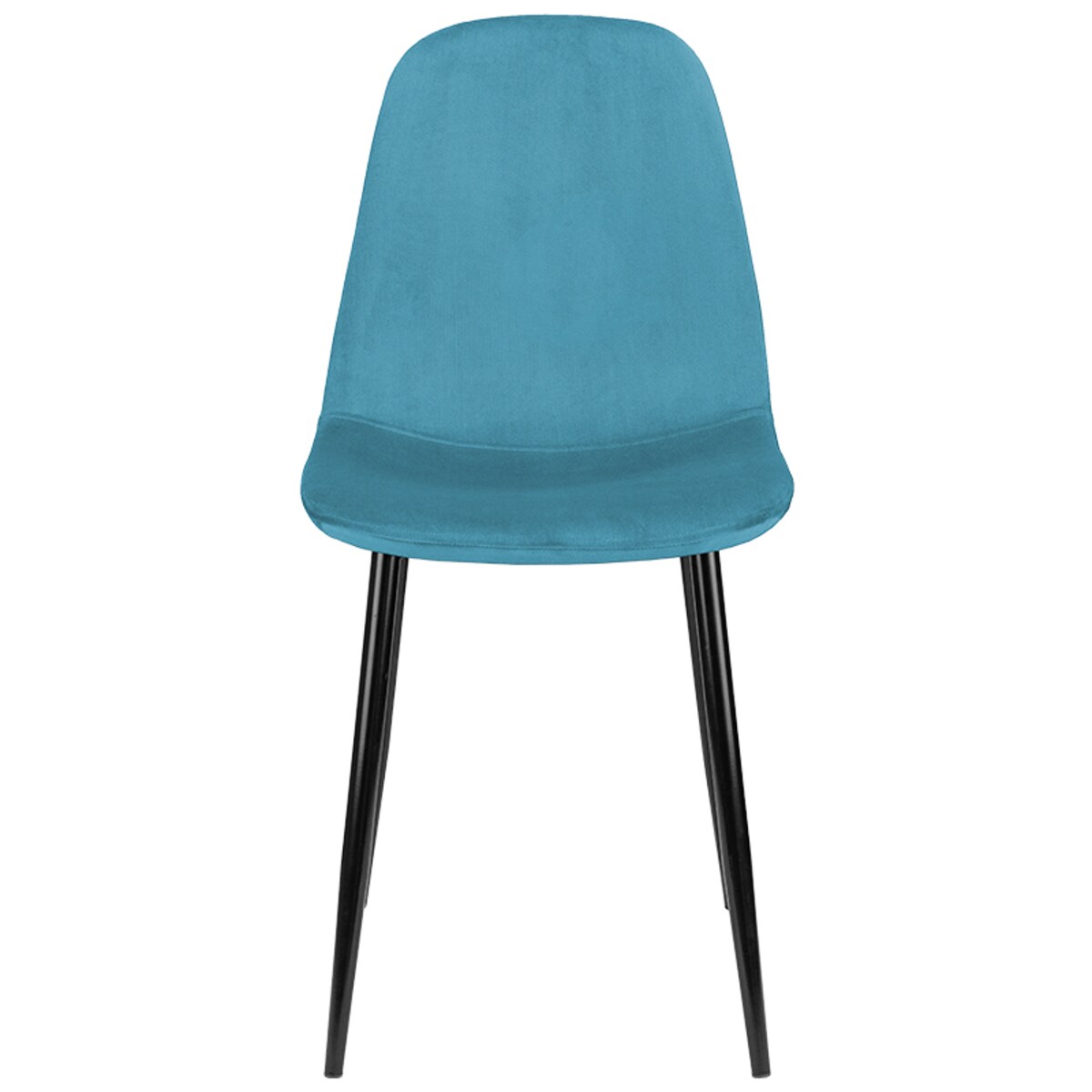 Krzesło tapicerowane turkusowe welur nowoczesne do salonu jadalni