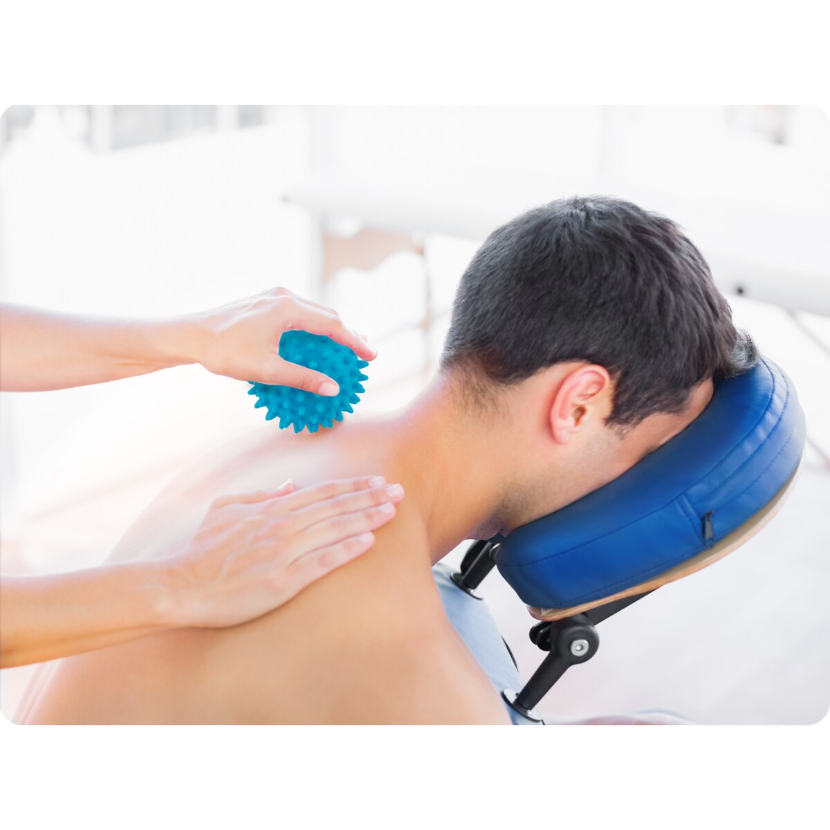 Piłka z kolcami do masażu fitness roller twarda Neo-Sport