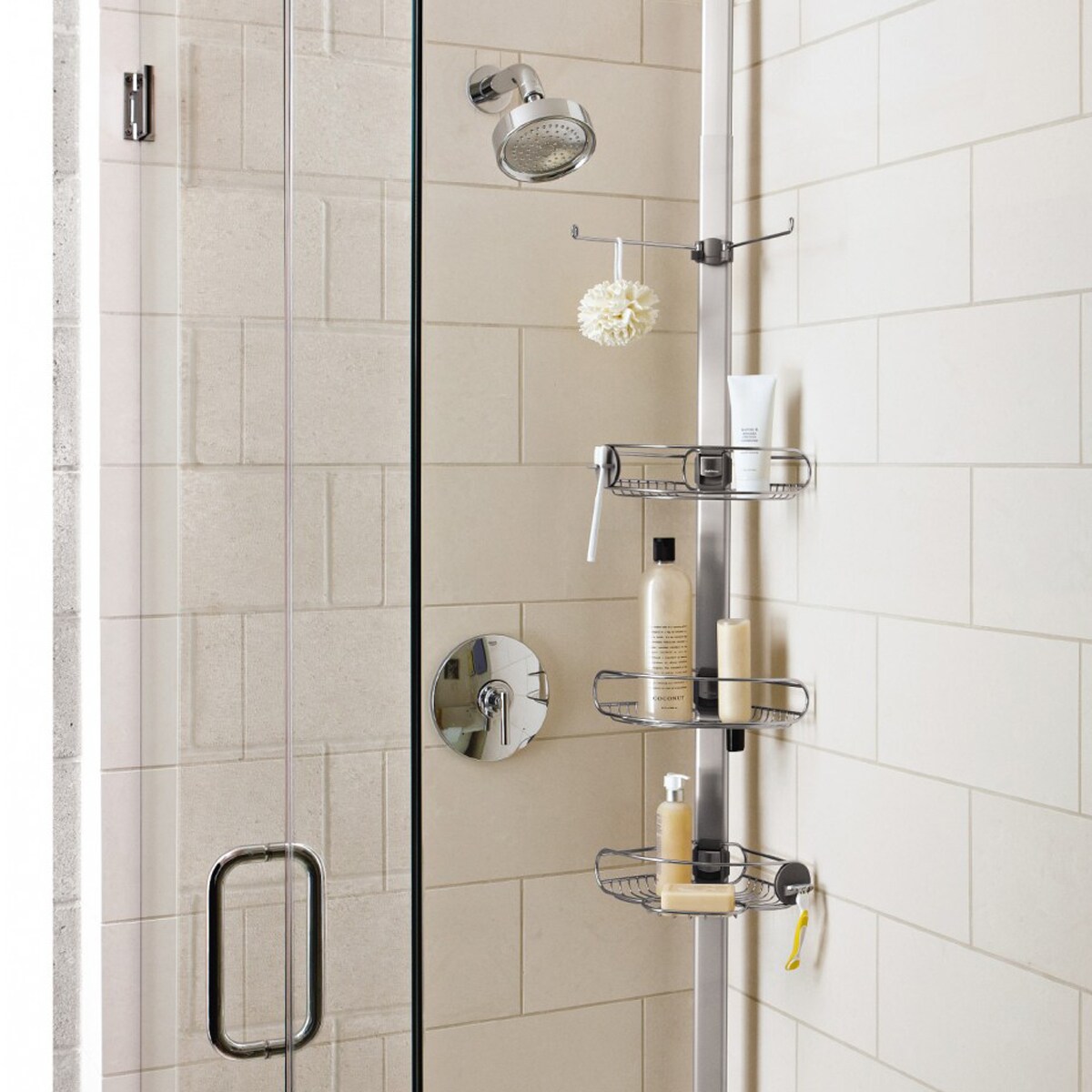 Stojak prysznicowy – regulowany / simplehuman