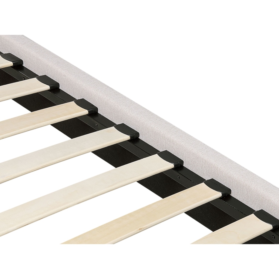 Łóżko tapicerowane 140 x 200 cm beżowe CORIO