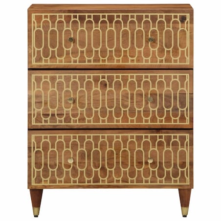 vidaXL Szafka, 60x33x75 cm, lite drewno mango