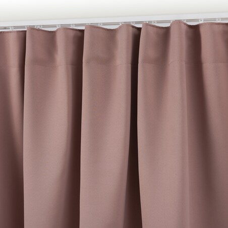 Zasłona zaciemniająca na taśmie marszczącej pudrowy róż 140 x 280 cm 1 szt. 140x280 różowy-beżowy