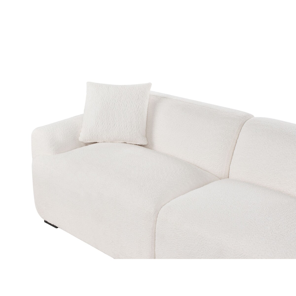 Sofa 3-osobowa boucle biała KORIO