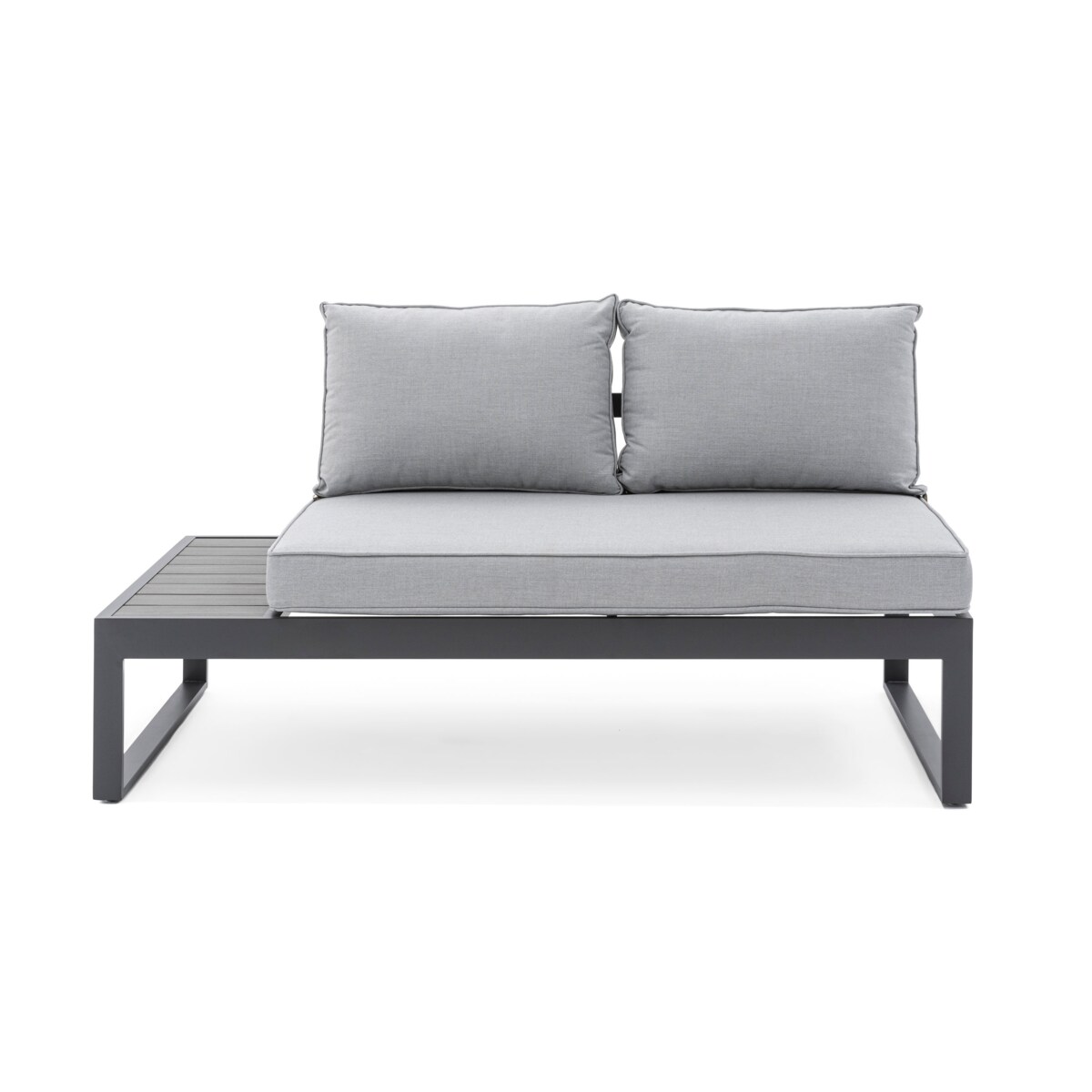 MEBLE OGRODOWE ALUMINIOWE NAROŻNIK NICEA SZARA LEWA