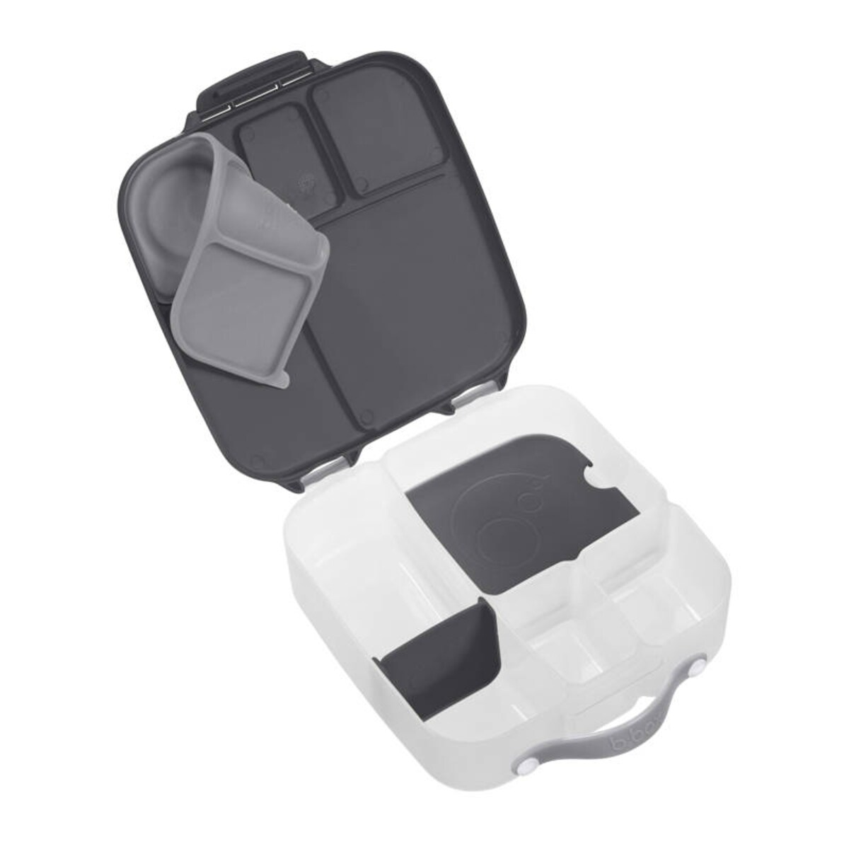 Lunchbox dla dzieci i dorosłych - śniadaniówka z przegródkami i wkładem chłodzącym Graphite, b.box