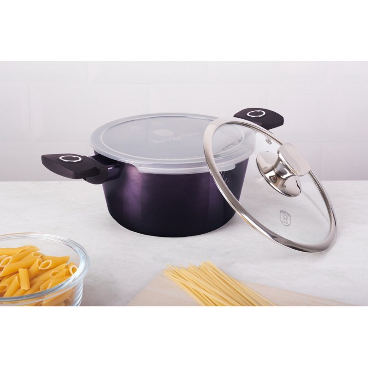 Garnek z powłoką tytanową 20cm 2.2L BERLINGER HAUS Purple Eclipse