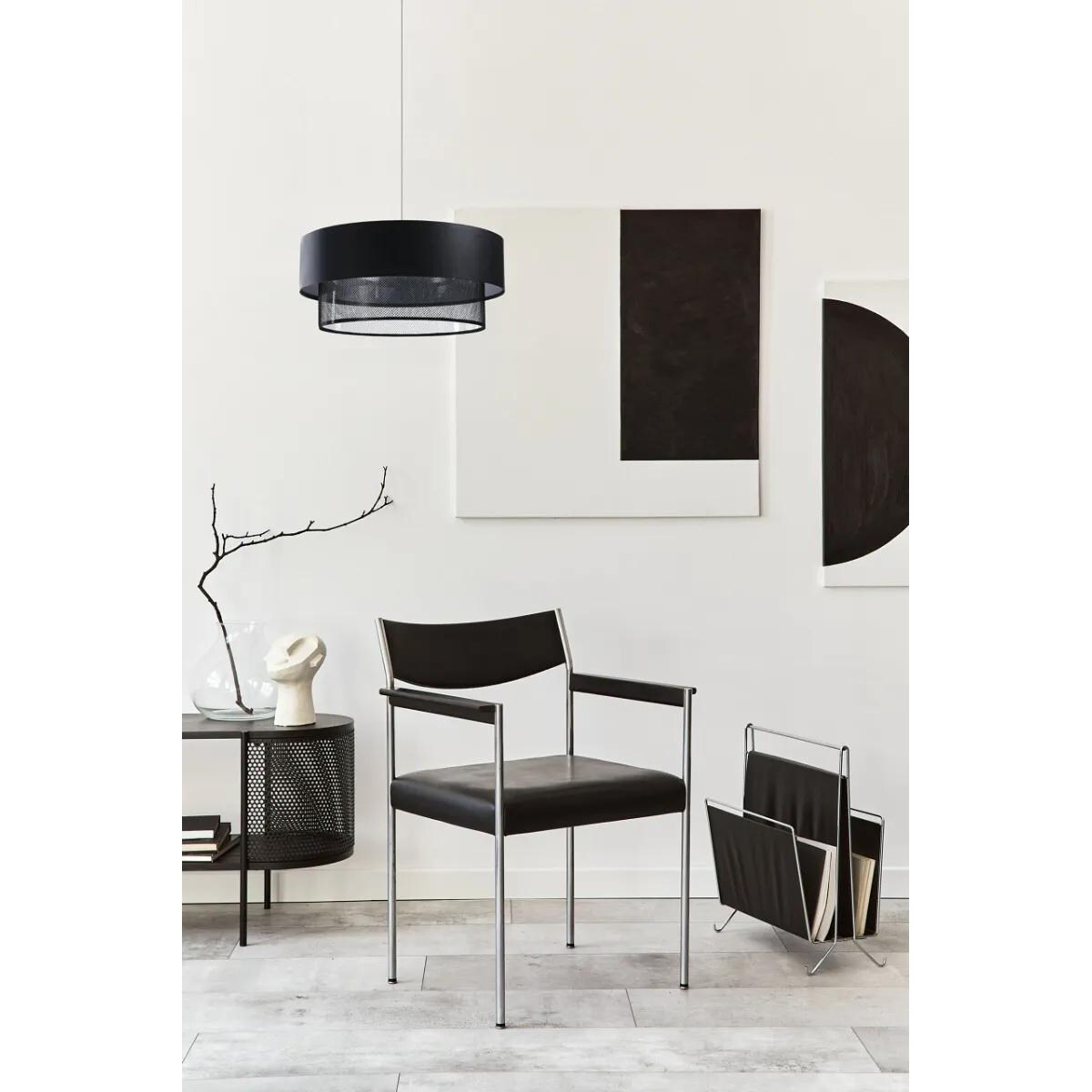 Lampa wisząca DOUBLE NET 60 czarna